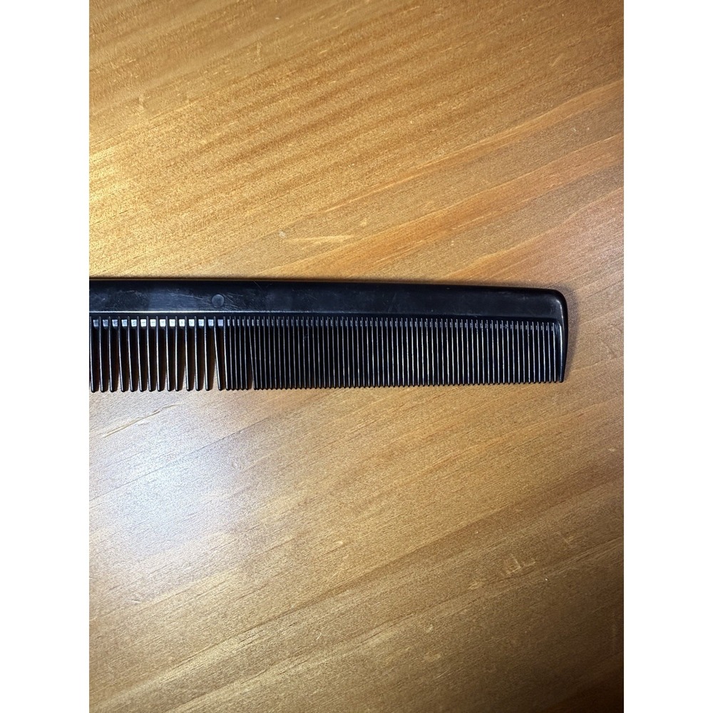 Vintage Genuine Ace Hard Rubber & Conair Black Hair Combs 7" Lot Of 2 - Picture 7 of 8
